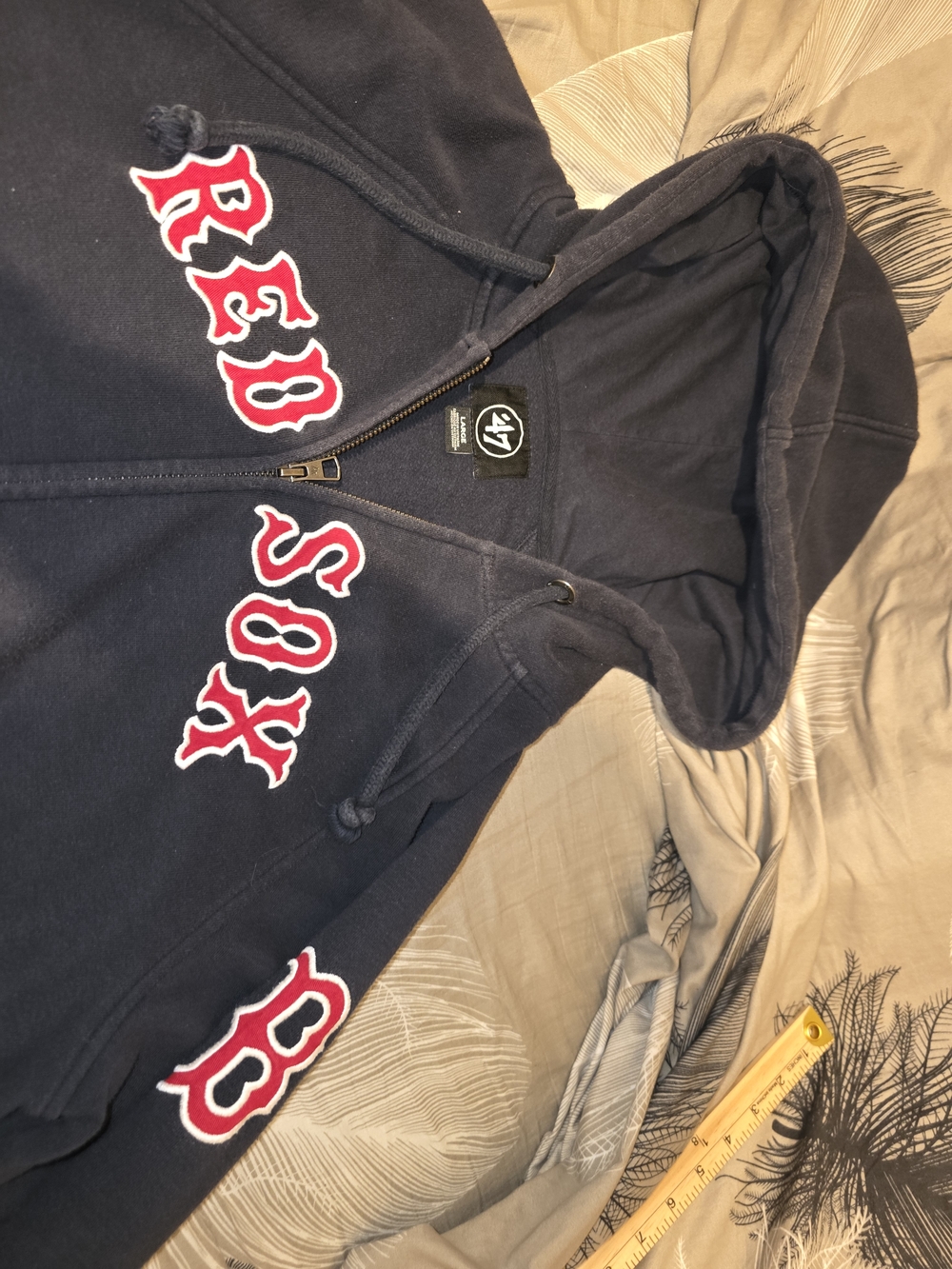 47 Brand Navy and White Logo Pullover
